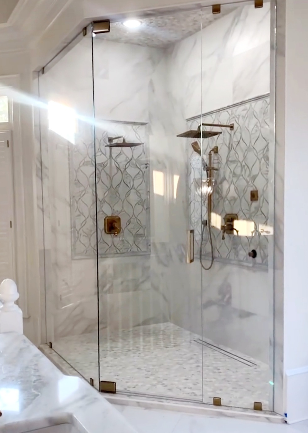 This is Brushed Bronze hardware which matches Delta's Champagne Bronze fixtures! There is a filter on this photo which contrasts the brushed bronze color and makes it look slightly darker than it appears in person. Do not be fooled by lighting!